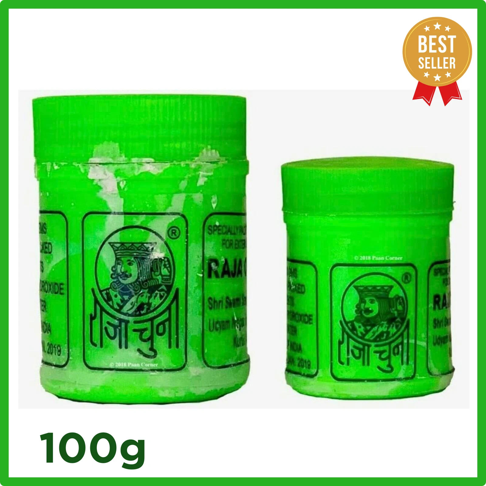 Raja Chuna Edible Lime 100g Calcium Hydroxide Best for Supari Paan Lime Chutney
