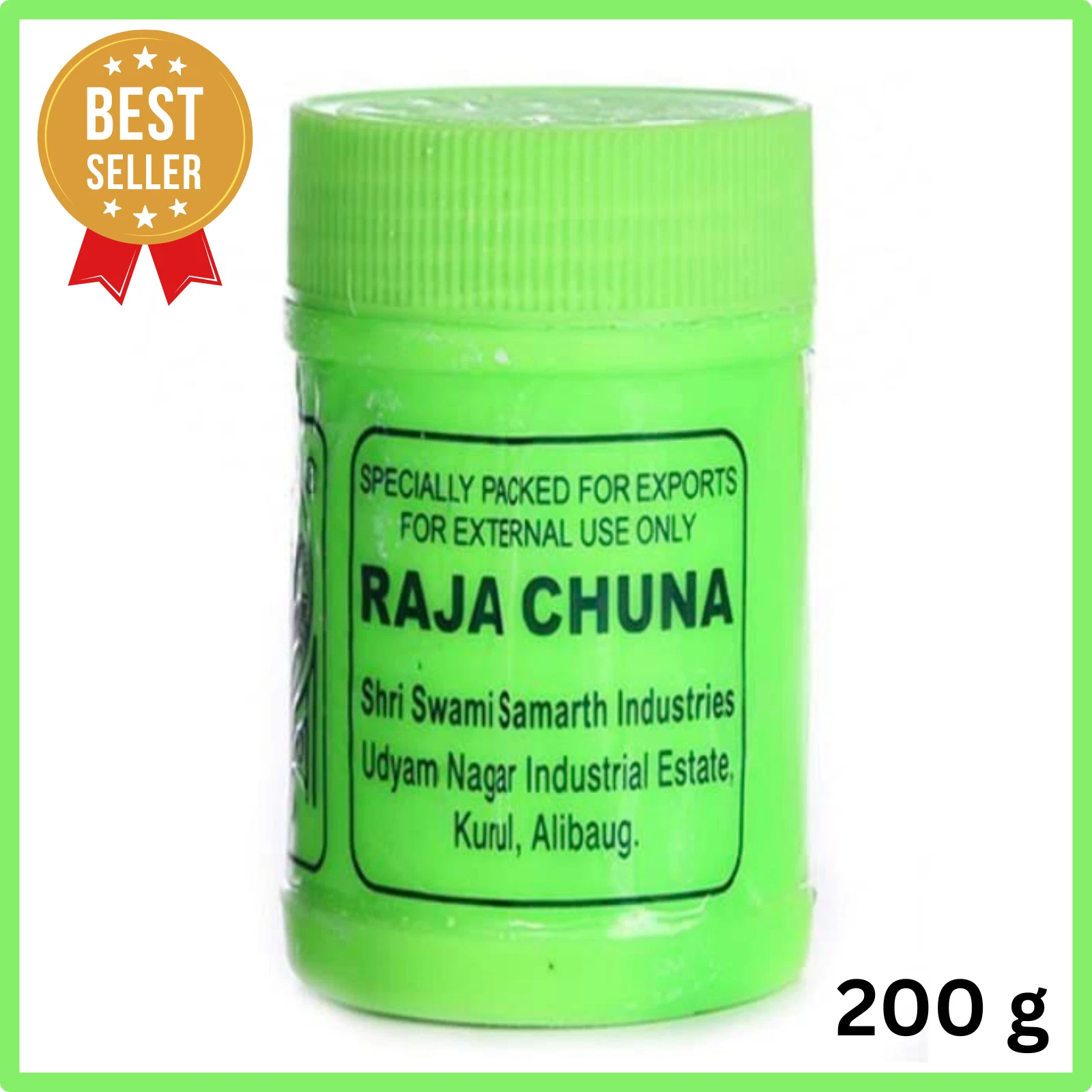 Raja Chuna Edible Lime 200g Calcium Hydroxide For Paan supari Good Quality