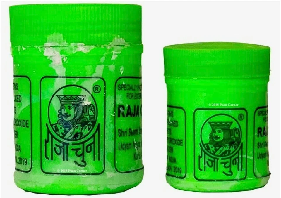 Raja Chuna Edible Lime 100g Calcium Hydroxide Best for Supari Paan Lime Chutney - Image 3