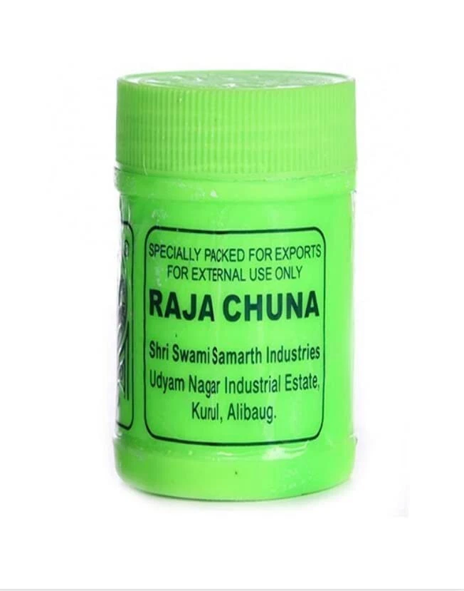 Raja Chuna Edible Lime 100g Calcium Hydroxide Best for Supari Paan Lime Chutney - Image 2